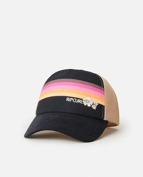 Rip Curl Revival Trucker Cap in Black