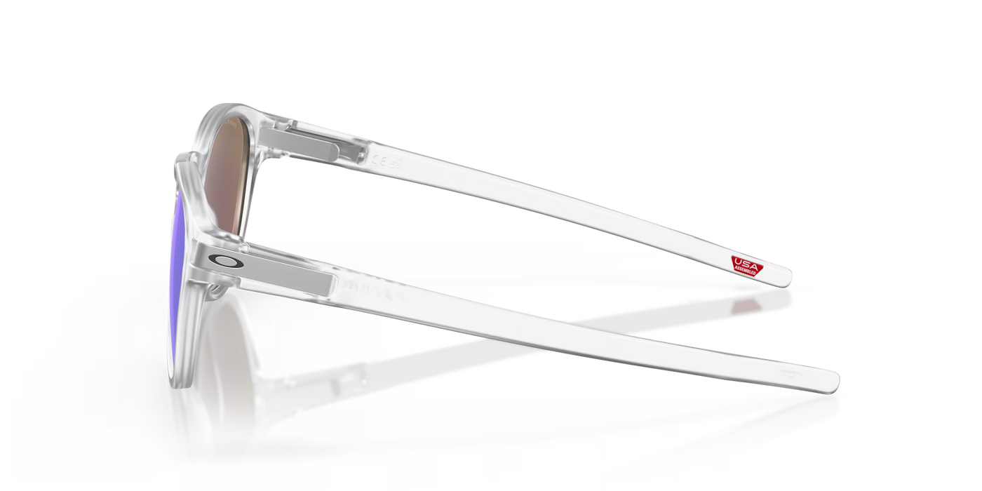 Oakley Latch Matte Clear Prizm Sapphire Polarized lenses