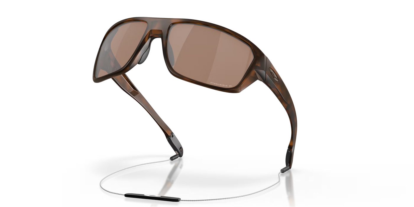Oakley Split Shot Prizm Matte Tortoise with Tungsten Polarized lenses