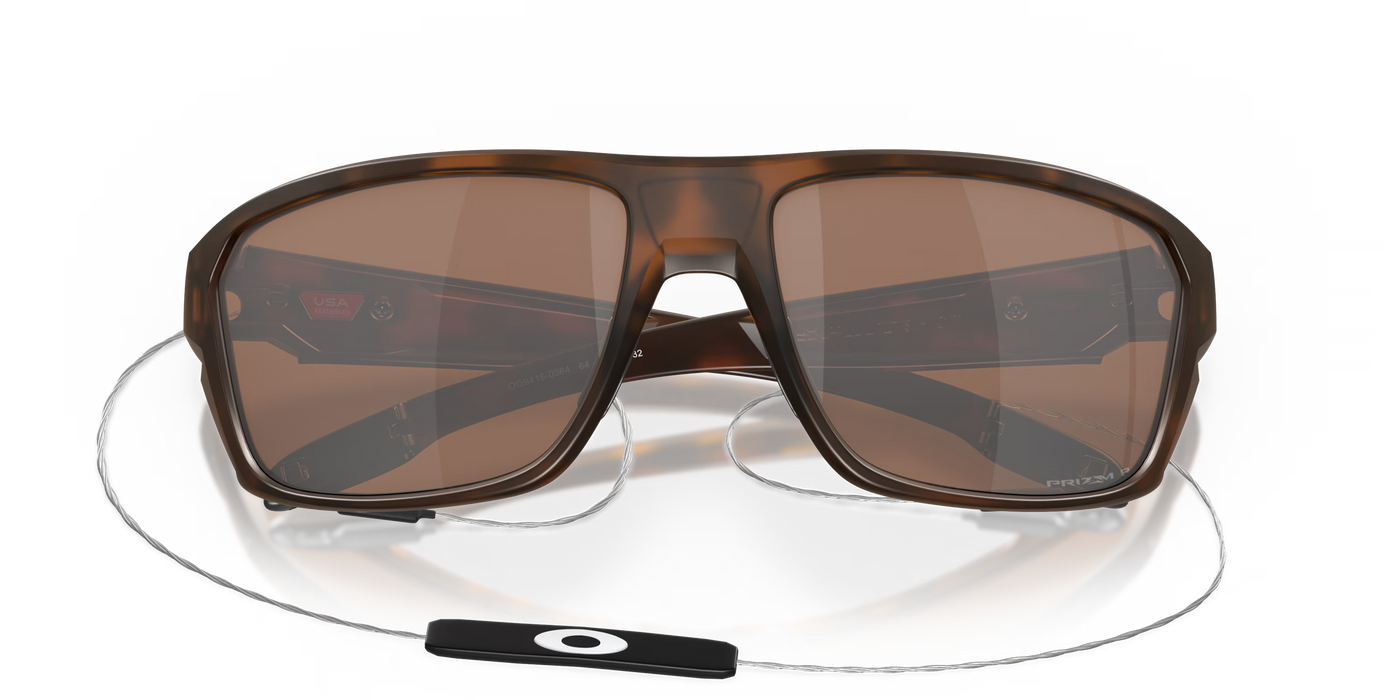 Oakley Split Shot Prizm Matte Tortoise with Tungsten Polarized lenses