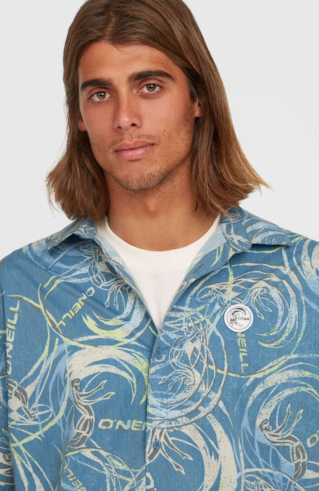 O'Neill O'Riginals UPF 50+ Short Sleeve Shirt Blue