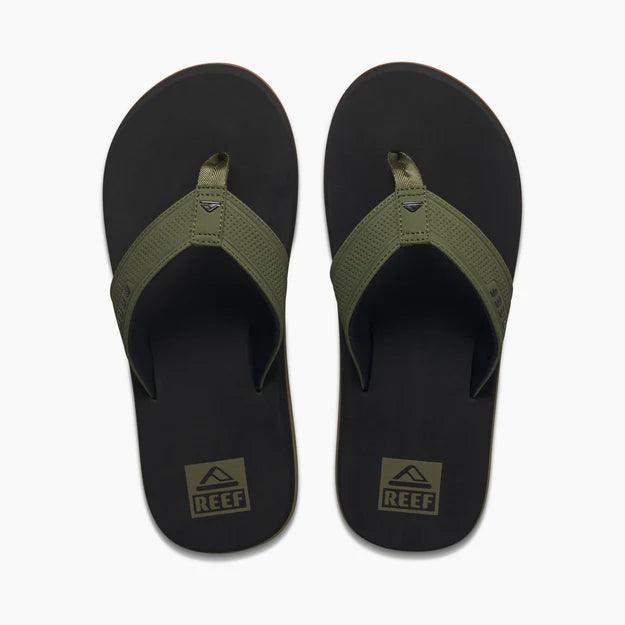 Reef The Layback Flip Flops Black Olive