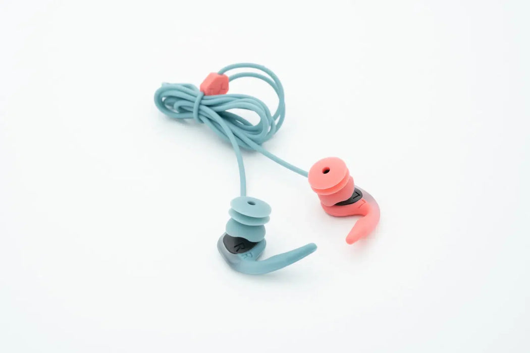 SurfEars 4.0 Surfers Ear Plugs Coral Sky