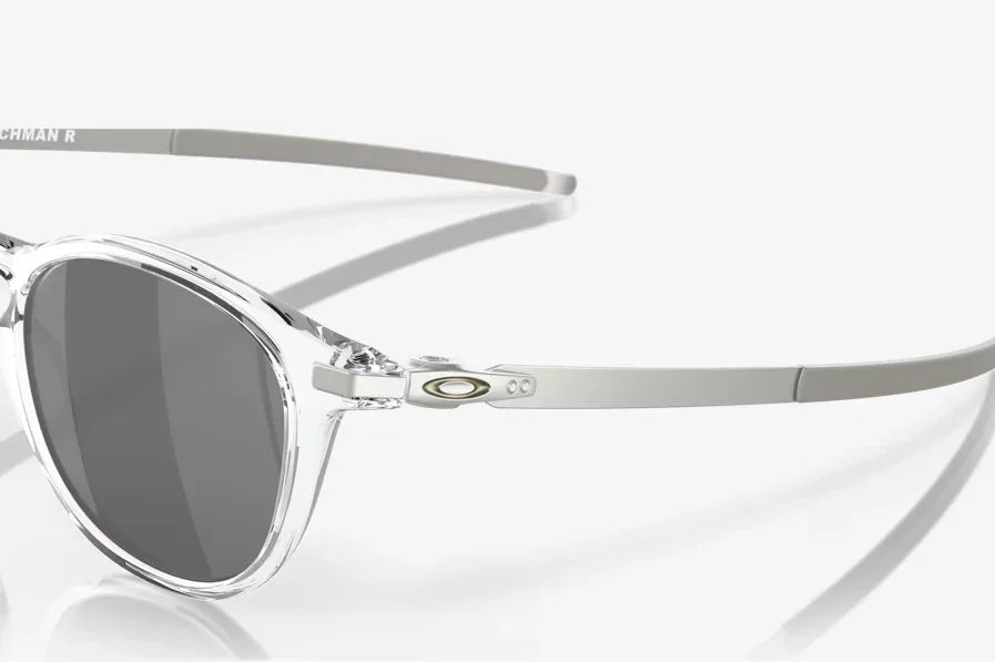 Oakley Pitchman R Polished Clear with Prism Black lenses