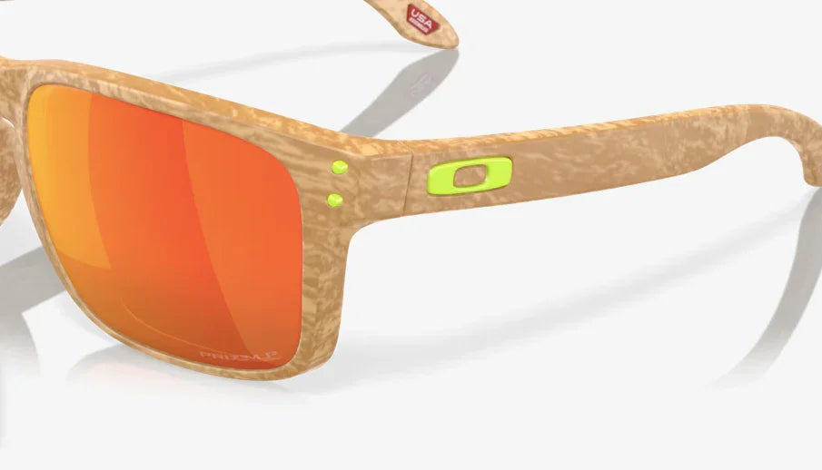 Oakley Holbrook™ Coalesce Collection Matte Stone Desert Tan with Prizm Ruby Polarized lenses