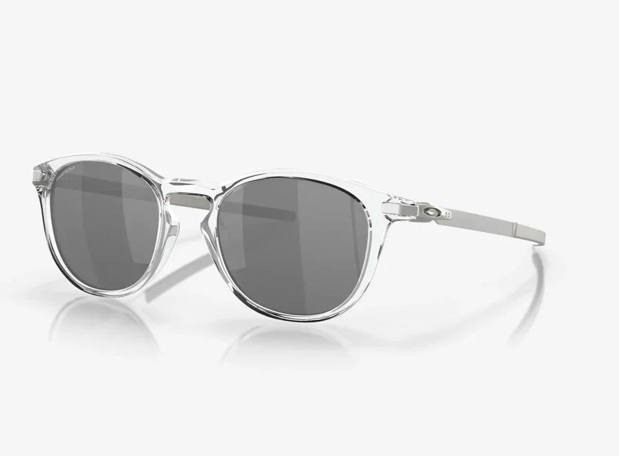 Oakley Pitchman R Polished Clear with Prism Black lenses