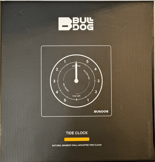 Bulldog Tide Clock Bamboo / Blue - Boardworx