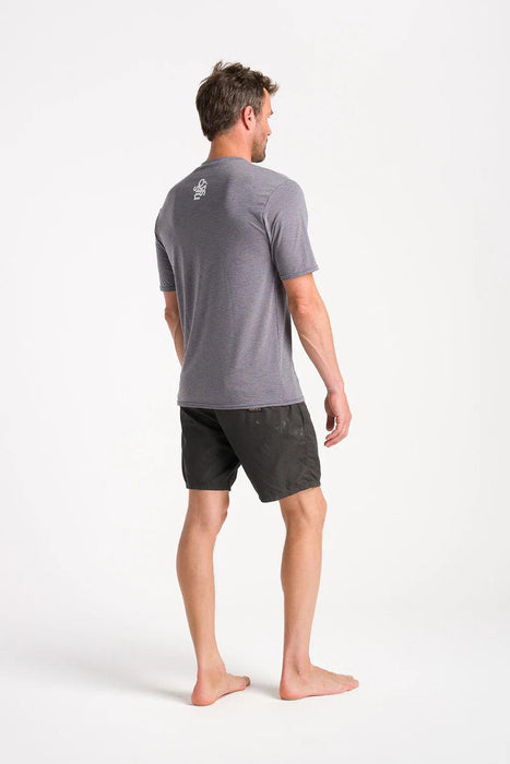C-Skins Nuwave UV Mens SS Surf Rash Tee Deep Grey - Boardworx