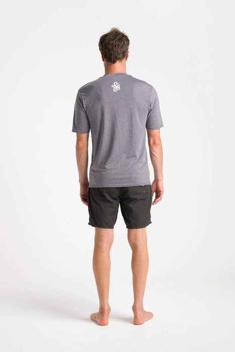 C-Skins Nuwave UV Mens SS Surf Rash Tee Deep Grey - Boardworx