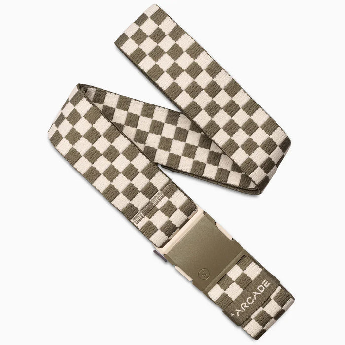 Arcade Belt Check Crocodile Khaki