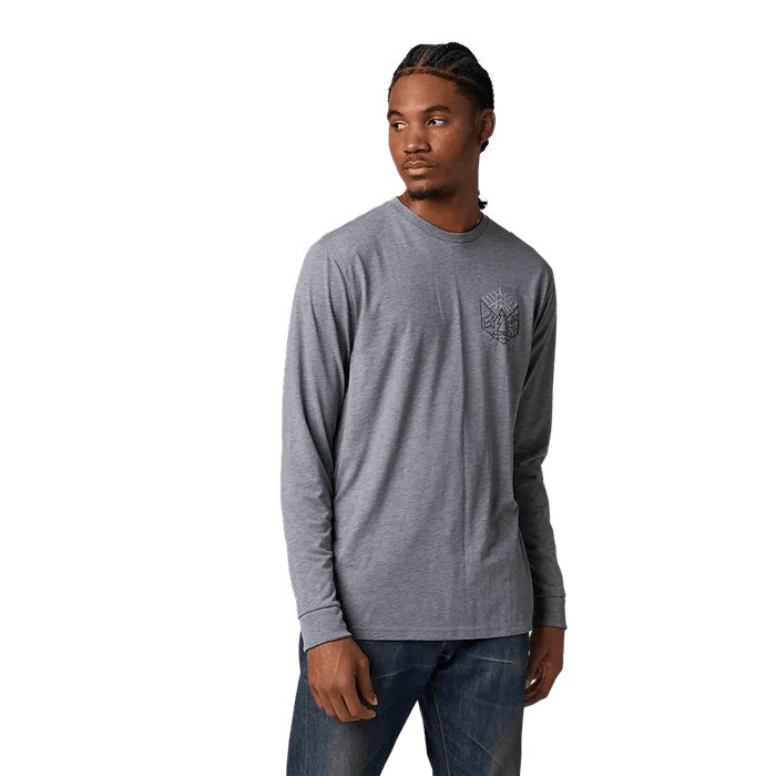 Fox Caveaut Long Sleeve Tech Tee Heather Graphite - Boardworx