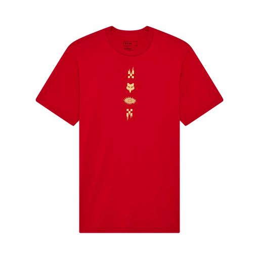 Fox Checkered Premium Tee Cardinal Red - Boardworx
