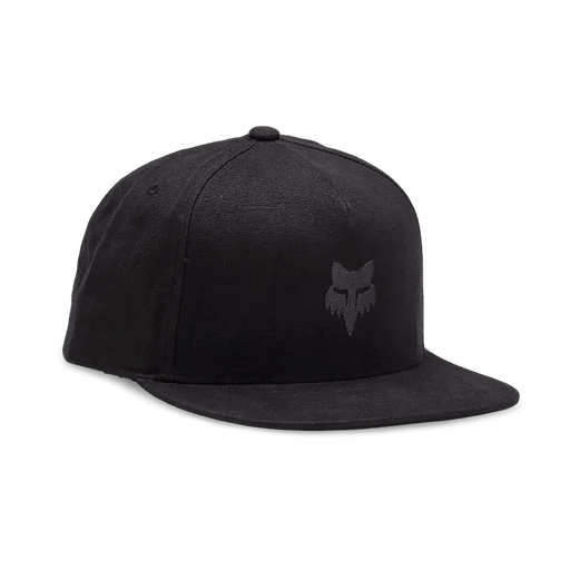 Fox Head Snapback Hat Cap Black Charcoal - Boardworx