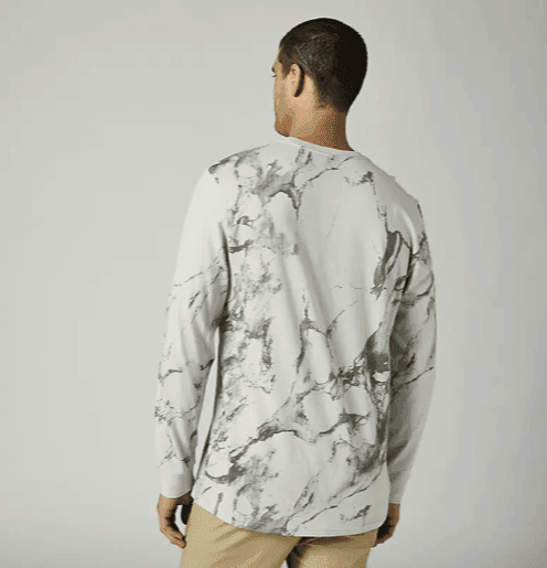 Fox Karrera Long Sleeve Tee Light Grey - Boardworx