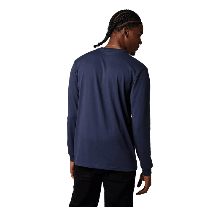 Fox Pinnacle Long Sleeve Tech Tee Heather Deep Cobalt - Boardworx