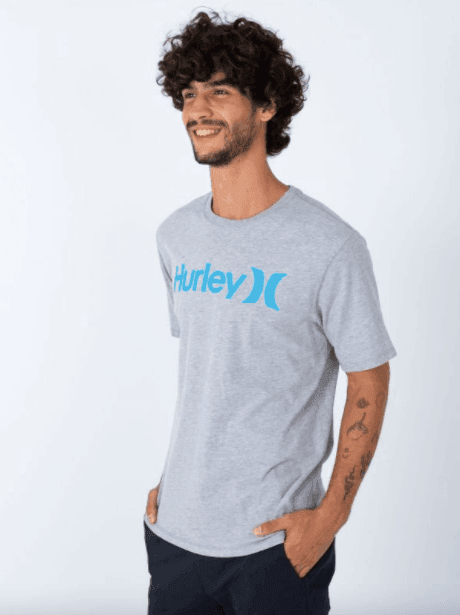 Hurley Everyday One And Only Solid Tee Dark Grey Heather - Boardworx