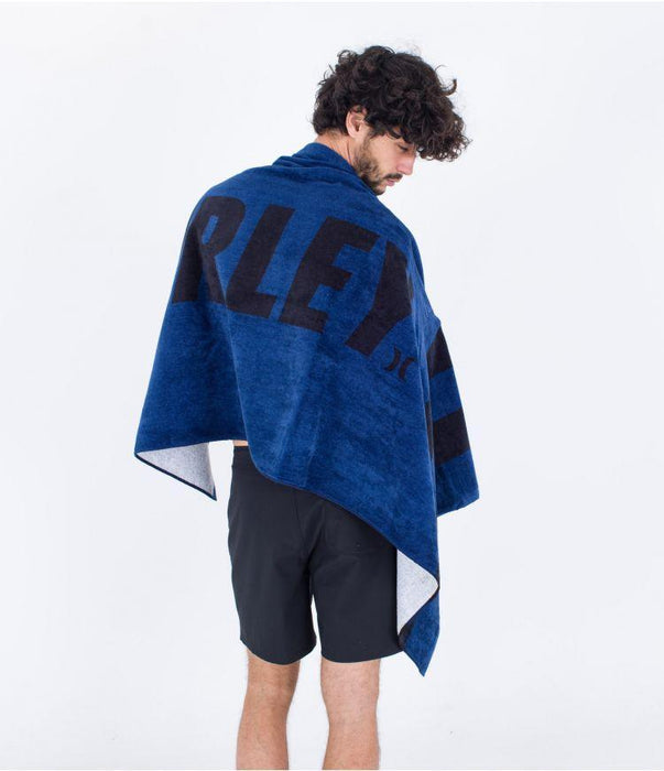 Hurley Fastlane 2 Beach Towel Poseidon Blue - Boardworx