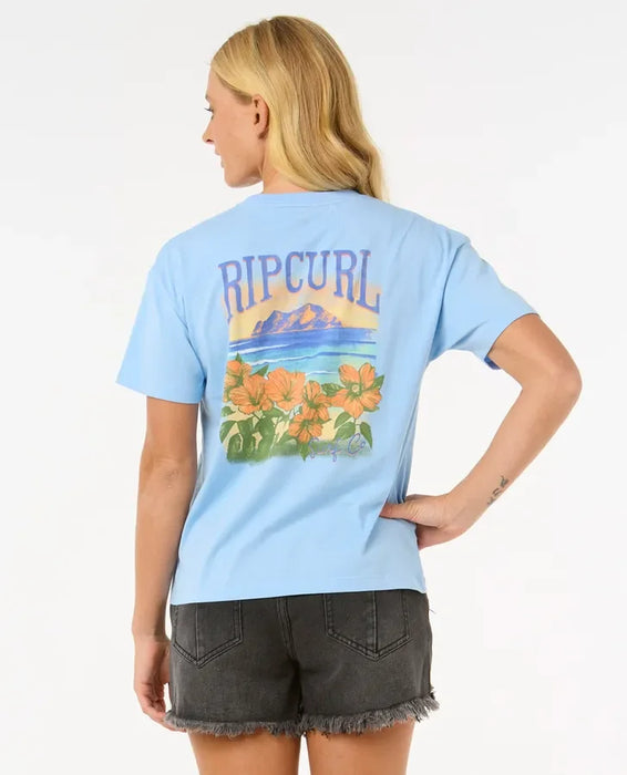 Rip Curl La Joya Relaxed Tee Mid Blue