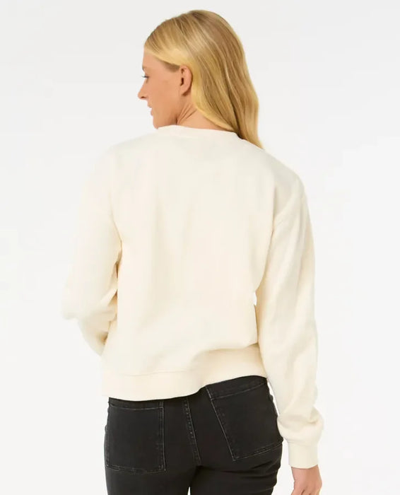 Rip Curl Luna Relaxed Crew Sweatshirt Bone