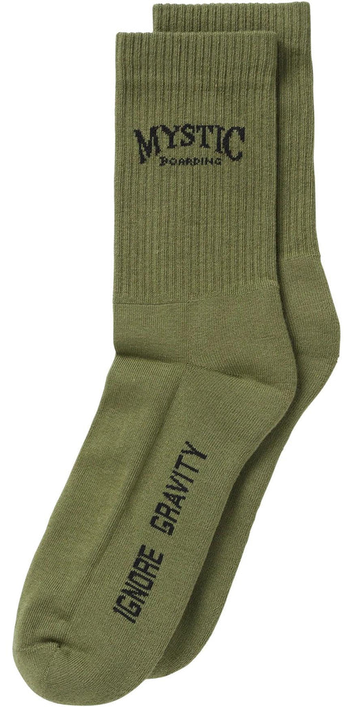 Mystic Ethos Mens Socks Dark Olive - Boardworx