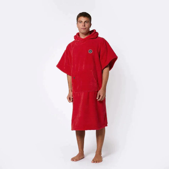 Mystic Poncho Teddy Classic Red Changing Robe - Boardworx