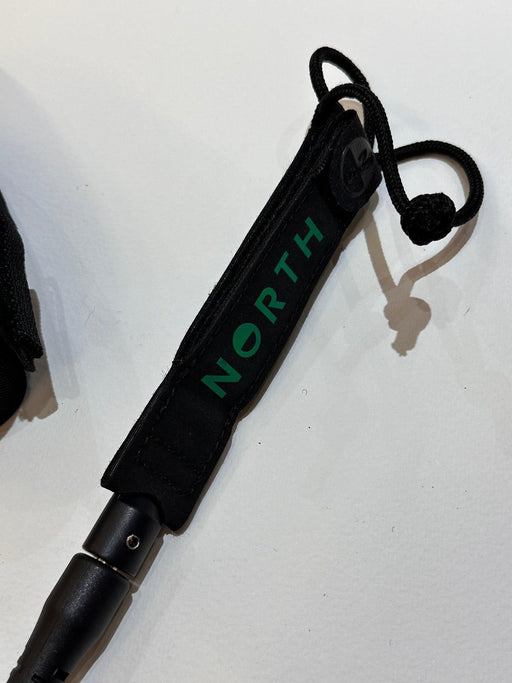 North Foil Board Leash Black 6t Calf Coiled - Boardworx