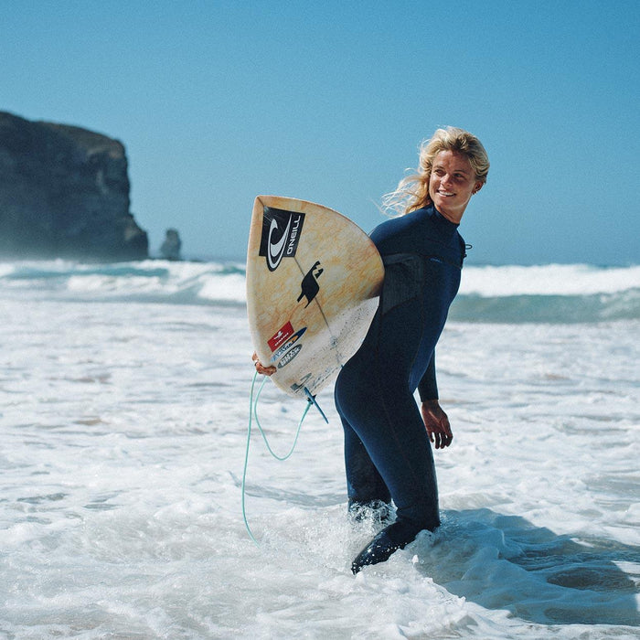 O'Neill Hyperfreak Fire 5/4+ Womens Chest Zip Navy Shade - Boardworx