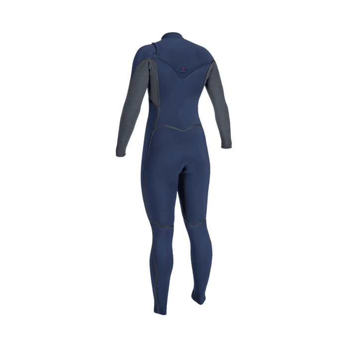 O'Neill Hyperfreak Fire 5/4+ Womens Chest Zip Navy Shade - Boardworx