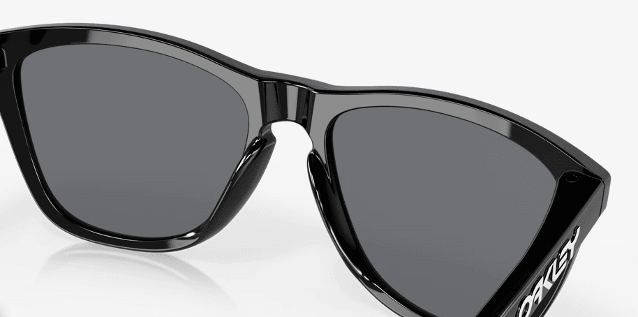 Oakley Frogskins Polished Black with Grey lenses - Boardworx