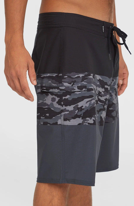 O'Neill Hyperfreak Heat Black Camo 21" Boardshorts