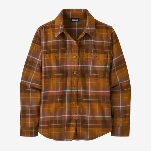 Patagonia Fjord Flannel Shirt Happy Camper: Shelter Brown - Boardworx
