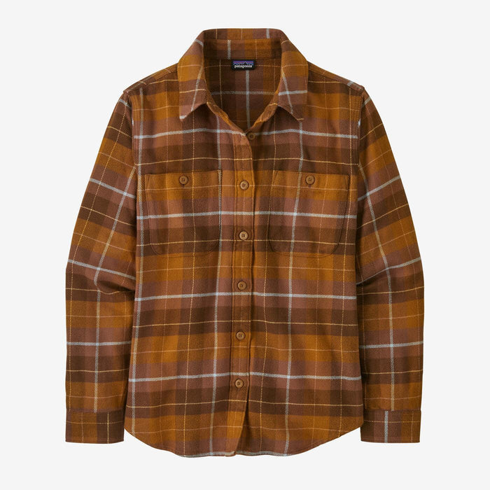 Patagonia Fjord Flannel Shirt Happy Camper: Shelter Brown - Boardworx