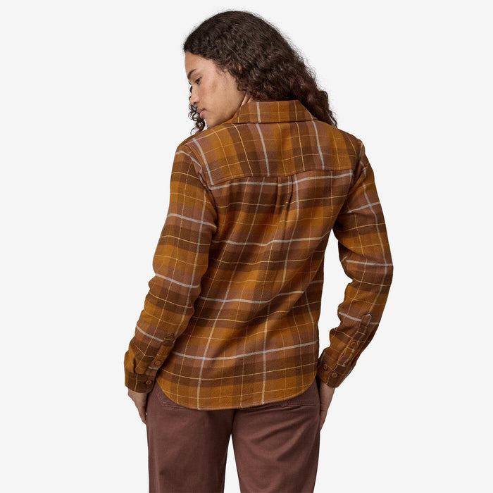 Patagonia Fjord Flannel Shirt Happy Camper: Shelter Brown - Boardworx