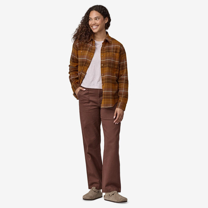 Patagonia Fjord Flannel Shirt Happy Camper: Shelter Brown - Boardworx