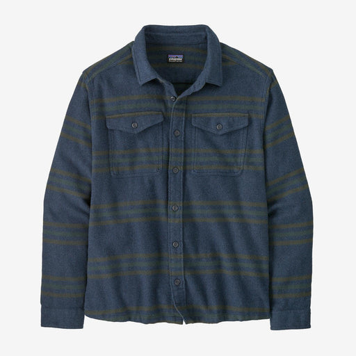 Patagonia Fjord Flannel Shirt Treelined: Smolder Blue - Boardworx