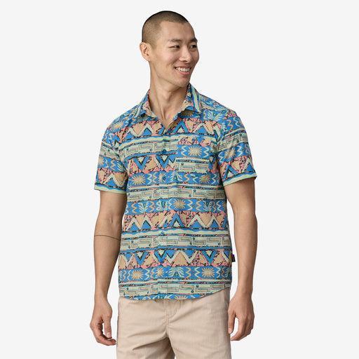 Patagonia Go-To Shirt High Hopes Geo: Salamander Green - Boardworx