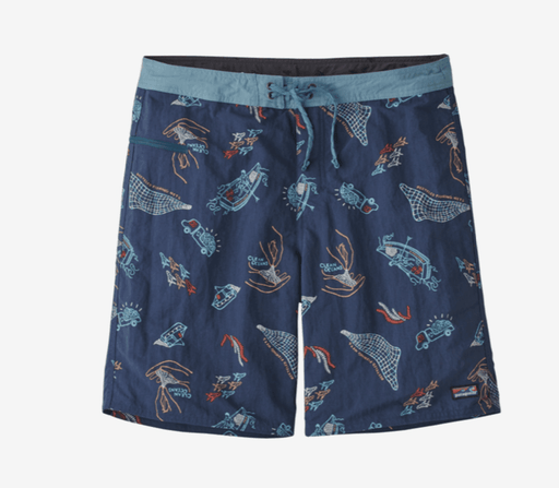 Patagonia Wavefarer Boardshorts - 19" Clean Currents: Tidepool Blue - Boardworx