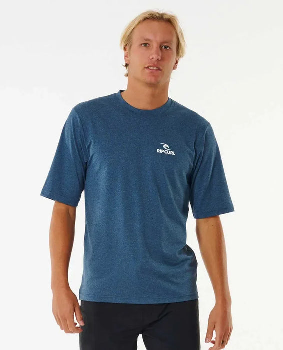 Rip Curl Stack UPF Short Sleeve Rash Vest Navy Marle