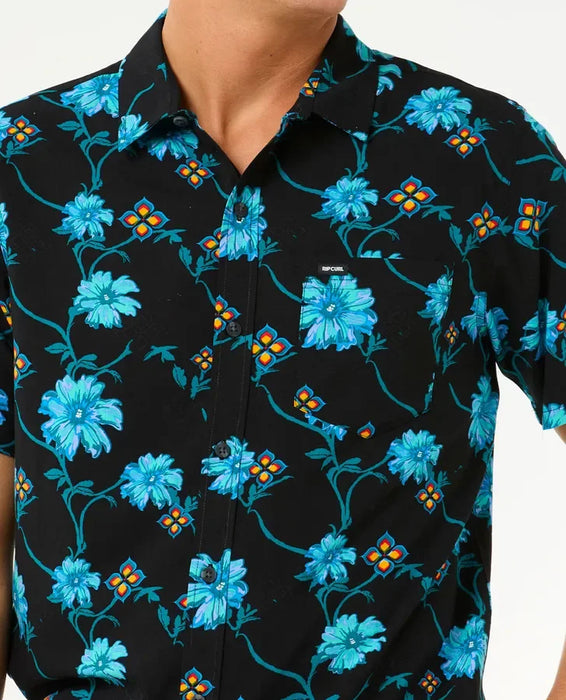 Rip Curl Surf Revival Short Sleeve Shirt Black