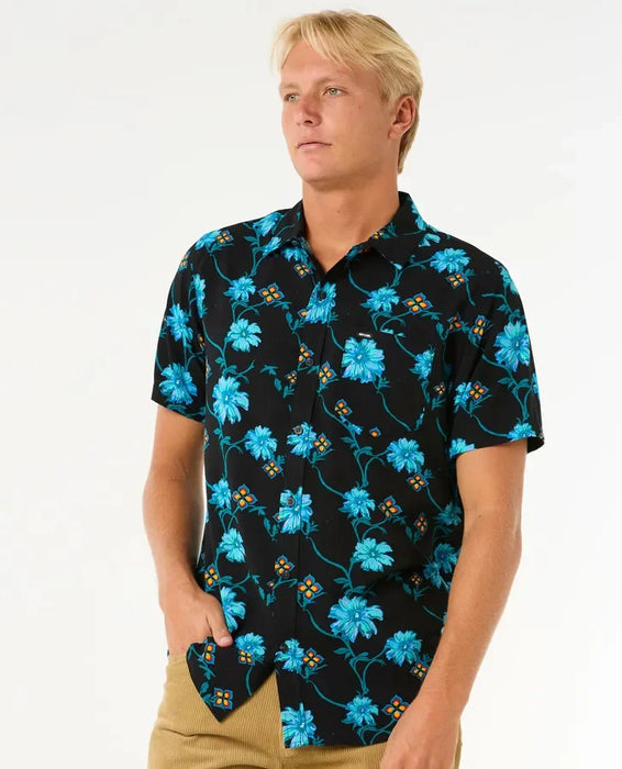 Rip Curl Surf Revival Short Sleeve Shirt Black