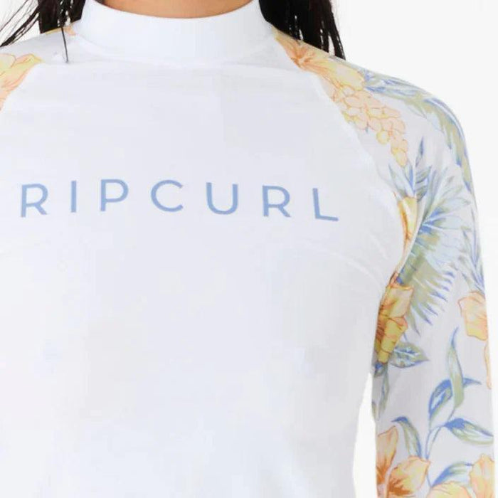 Rip Curl Always Summer Long Sleeve UV Tee White Rash Vest - Boardworx