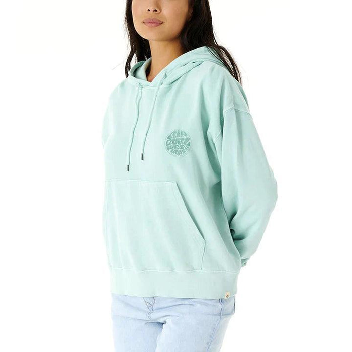 Rip Curl Icons Of Surf Hood Wettie Ladies Hoody Light Aqua - Boardworx