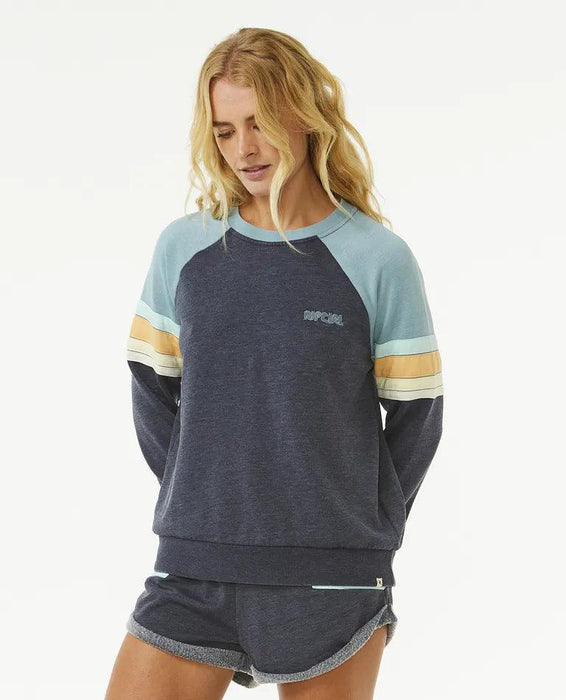 Rip Curl Surf Revival Raglan Crew Dark Navy - Boardworx