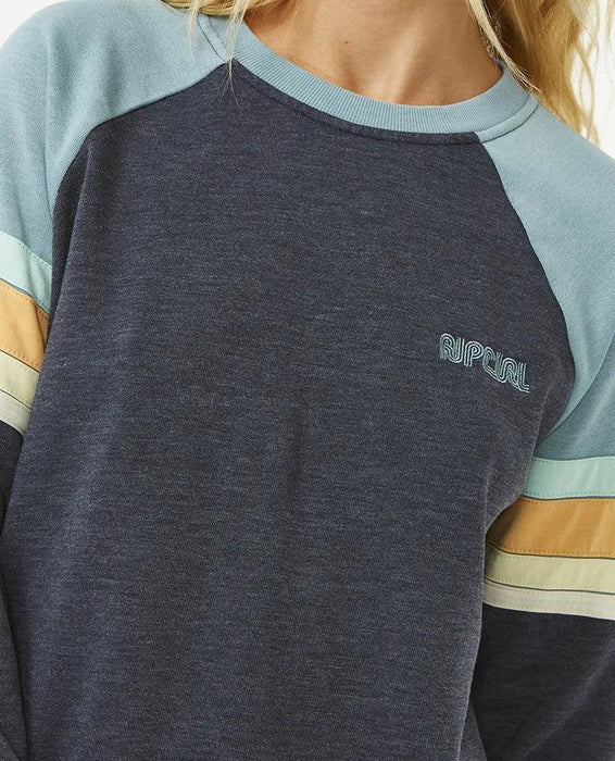 Rip Curl Surf Revival Raglan Crew Dark Navy - Boardworx