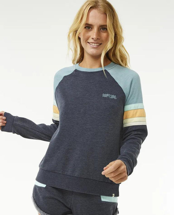 Rip Curl Surf Revival Raglan Crew Dark Navy - Boardworx