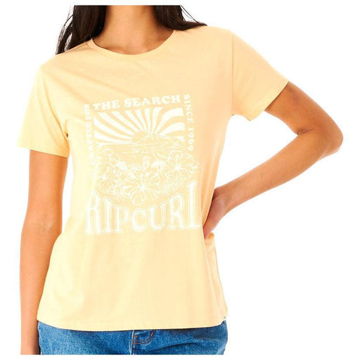 Rip Curl Tropical Sunset Ladies Short Sleeve Standard Tee Blush - Boardworx