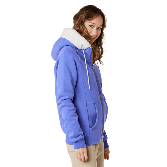 Rip Curl Velouchi Ladies Sherpa Fleece Hoody Purple - Boardworx