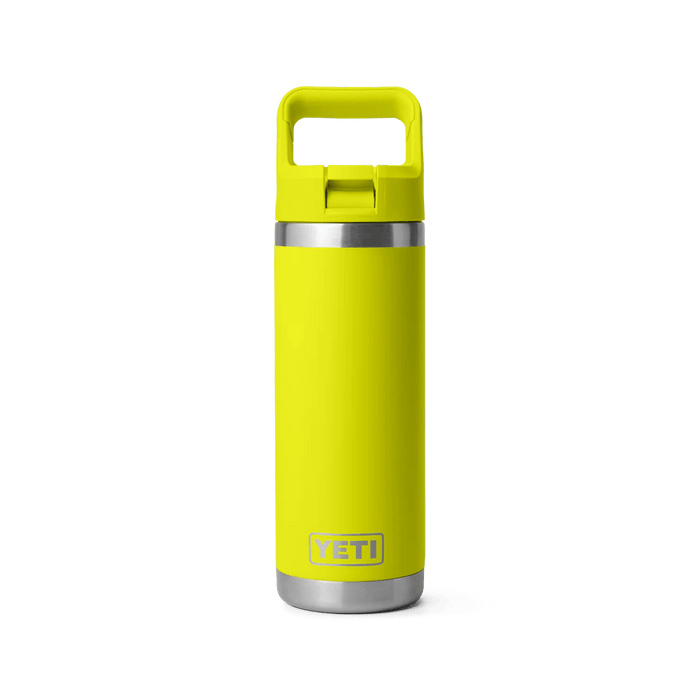 Yeti Rambler 18 oz (532 ml) Bottle With Colour-Matched Straw Cap Firefly Yellow