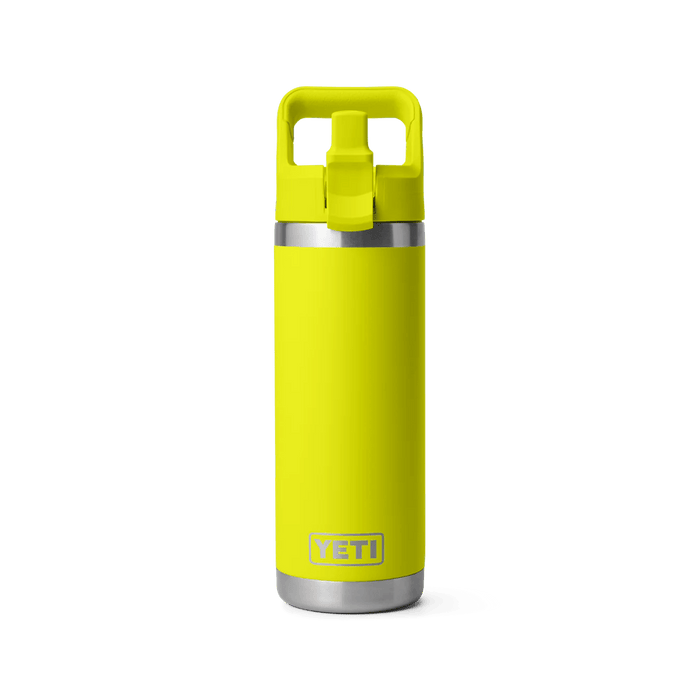 Yeti Rambler 18 oz (532 ml) Bottle With Colour-Matched Straw Cap Firefly Yellow