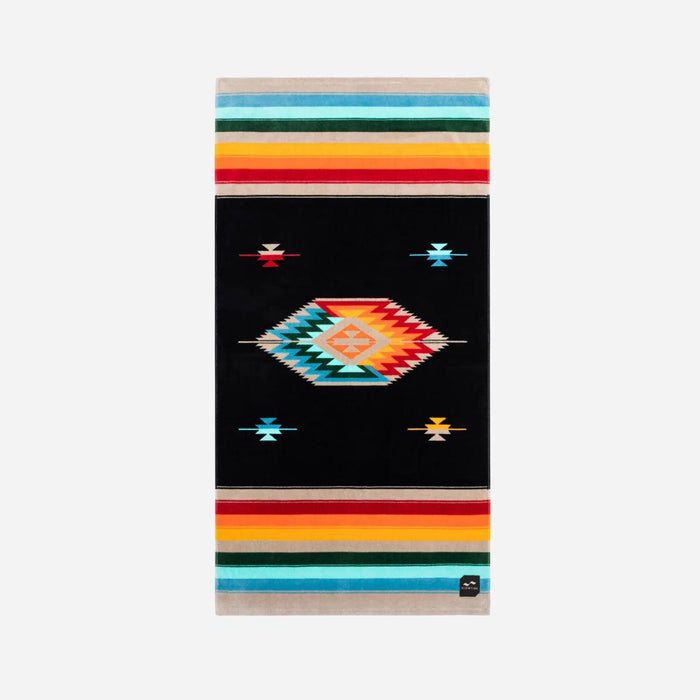 Slowtide Valen Black Beach Towel - Boardworx